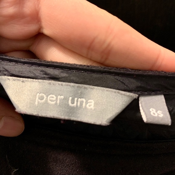 Gorgeous floral dark purple midi skirt - Picture 7 of 7